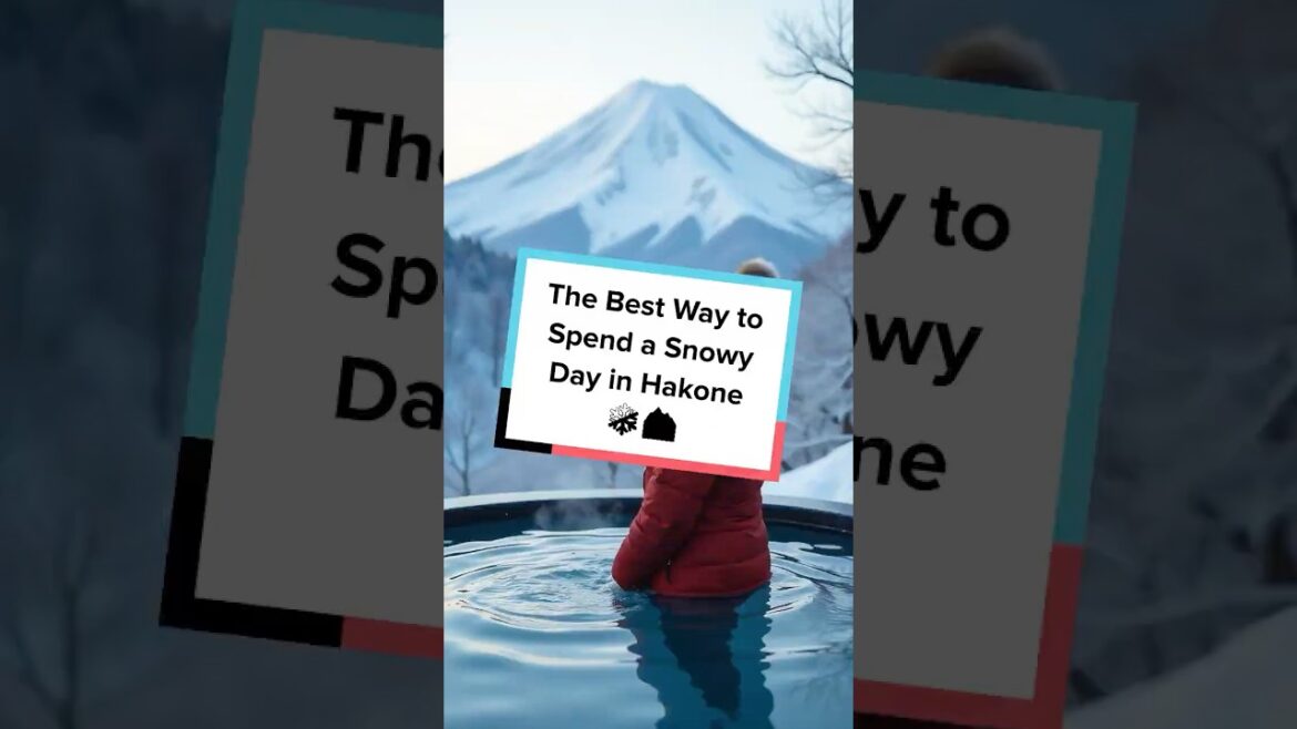 The Best Way to Spend a Snowy Day in Hakone ❄️🏞️ #shorts