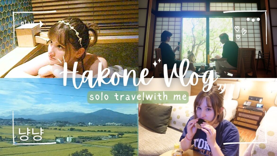 Solo Trip: Tokyo to Hakone 🏞  냥냥 Style🐈‍⬛ | Chill Vibes & Private Onsen  [Japan Files📁]