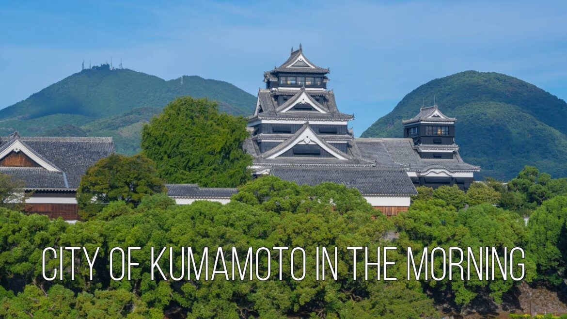 [8K Japan] City of Kumamoto in the Morning