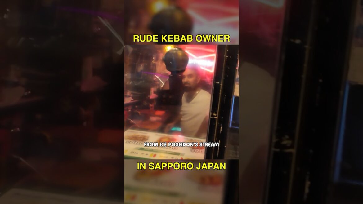 Visiting Ice Poseidon's 'Kebab Friend' in Sapporo 🇯🇵 #shorts #japan #travel #livestream