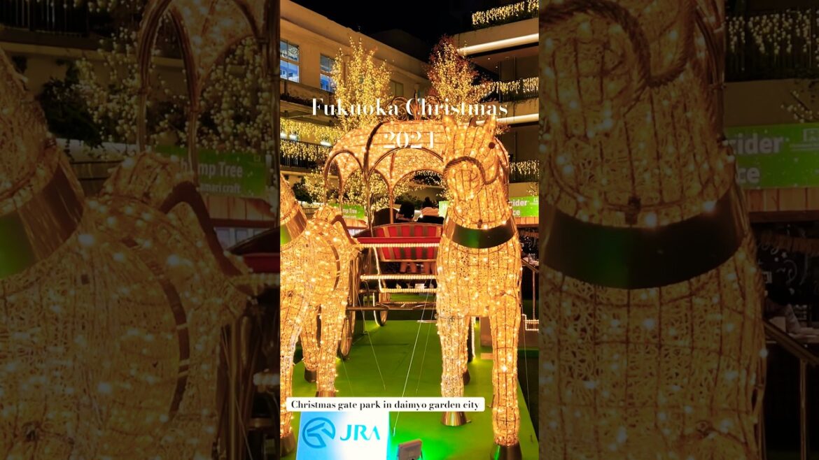 Fukuoka Christmas Market: Lights, Joy, & Cheer! #japan #christmas #shorts #fukuoka #travel