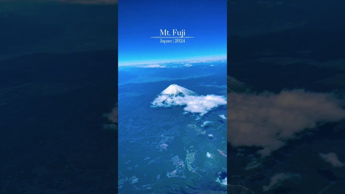Wait for the Filter… Mt. Fuji in All Its Glory 🗻✨ #mtfuji #aerial #land