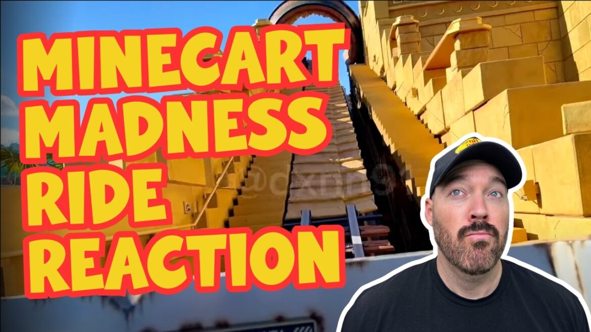 Minecart Madness Ride Footage Reaction | Epic Universe Update