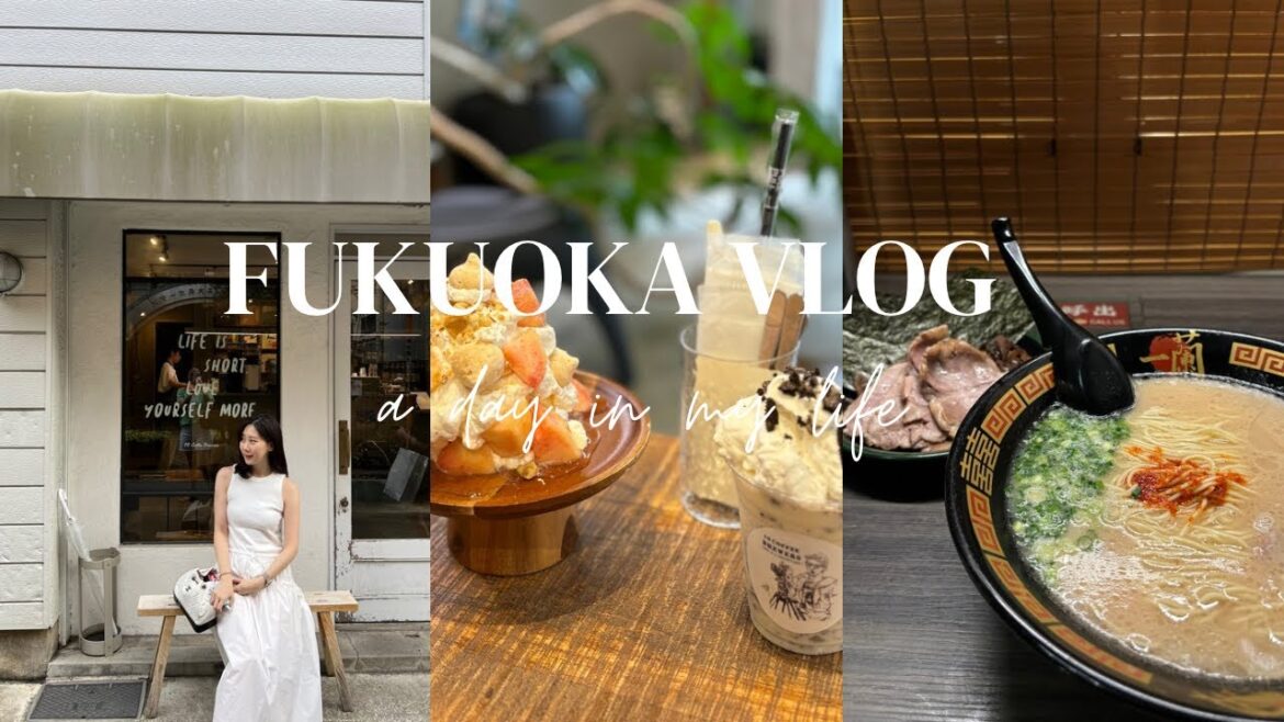 Fukuoka Vlog ep.1 | 친구들과 후쿠오카여행 🇯🇵,가챠랑 키티는 못참쥐 🧸, 후쿠오카 빈티지샵 , 다이소 쇼핑 , 이치란 라멘🍜 , 모츠나베 🍲