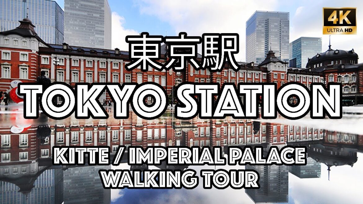 Tokyo Station Kitte Mall to the Imperial Palace Walking Tour : Japan Fall 2024 Series [4K]
