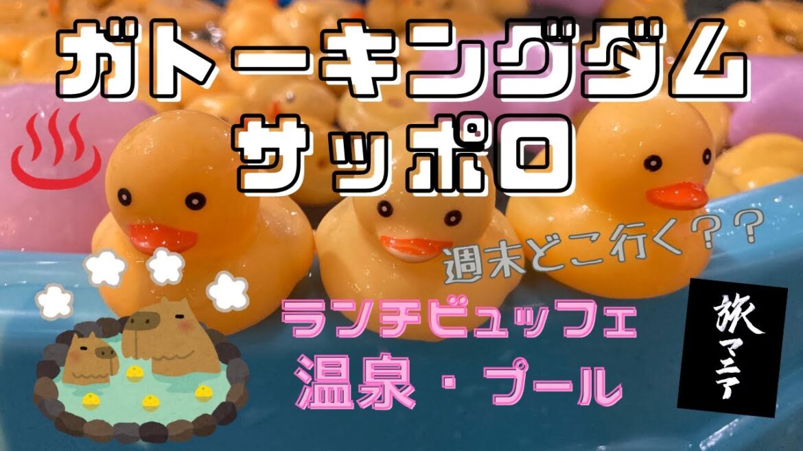 札幌日帰り温泉ガトーキングダムサッポロ、ランチビュッフェとプールで1日遊べちゃう！！