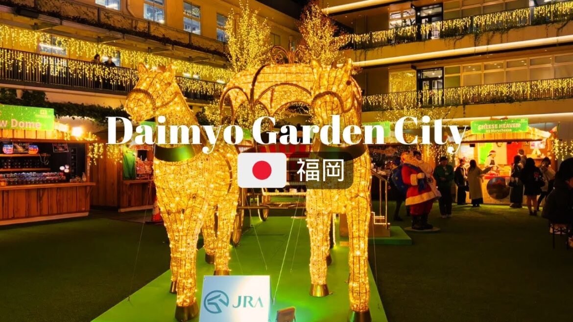 Daimyo Garden City: Christmas Lights and Festive Fun| Christmas in Japan 2024|Fukuoka