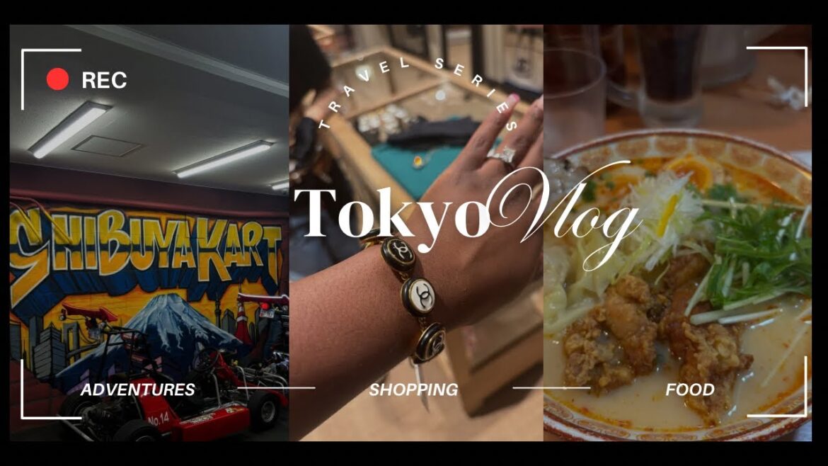TOKYO VLOG 🇯🇵 | PART 2: MARIO KART, VINTAGE SHOPPING, KILL BILL RESTAURANT + MORE!!