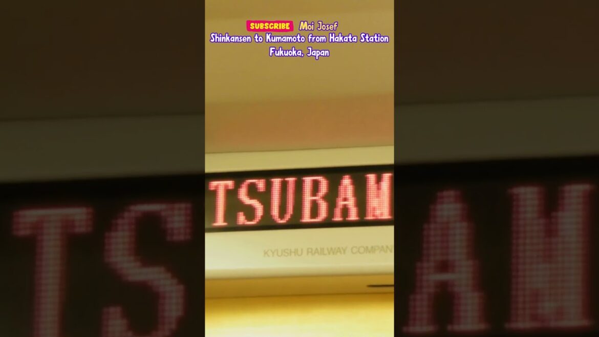 SHINKANSEN TO KUMAMOTO | JAPAN