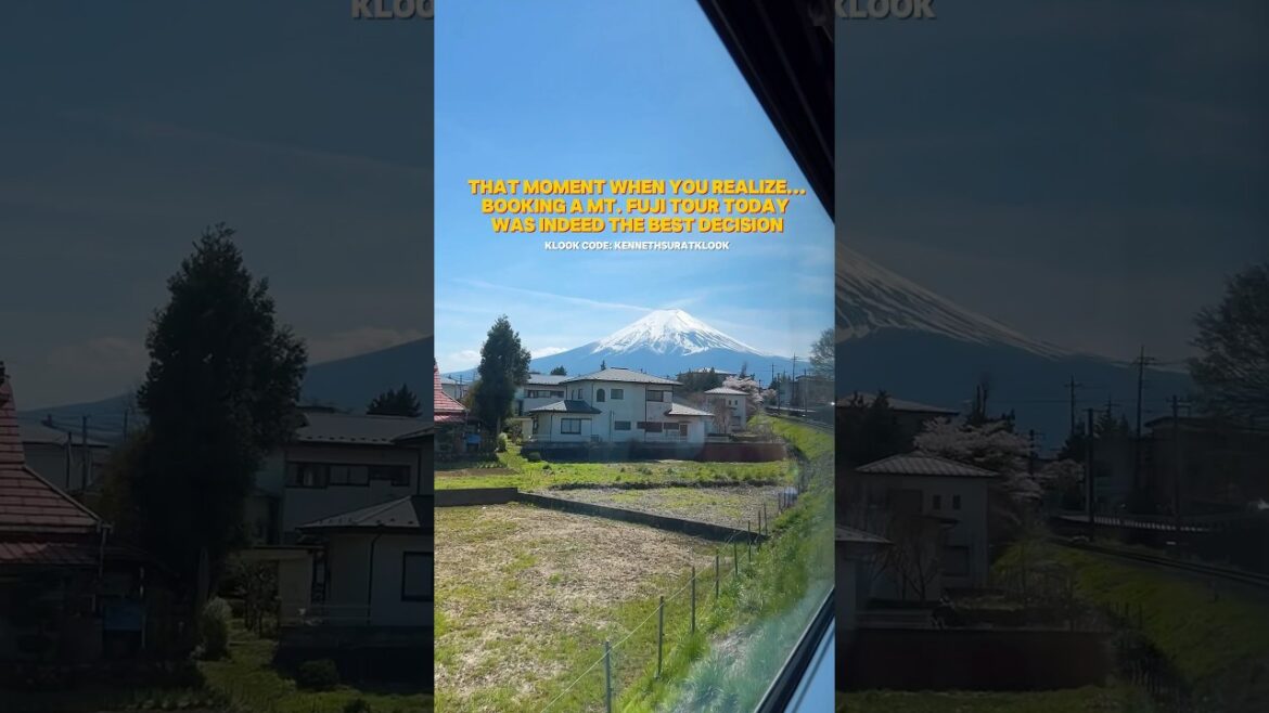 Mt. Fuji view from Kawaguchiko Lake