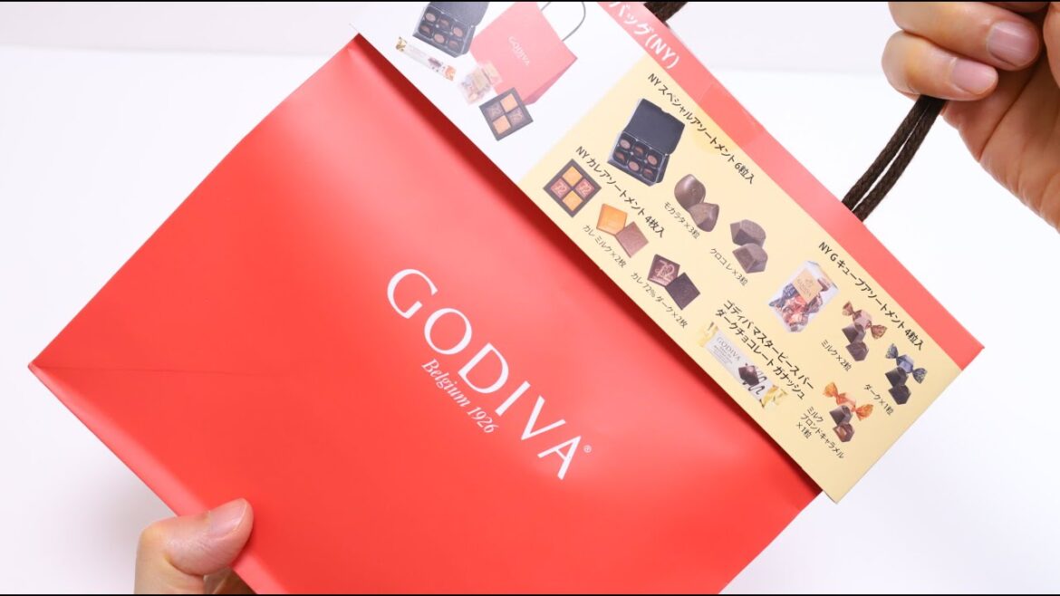 Godiva Chocolate Lucky Bag AEON Unboxing Godiva Chocolate Lucky Bag AEON Unboxing