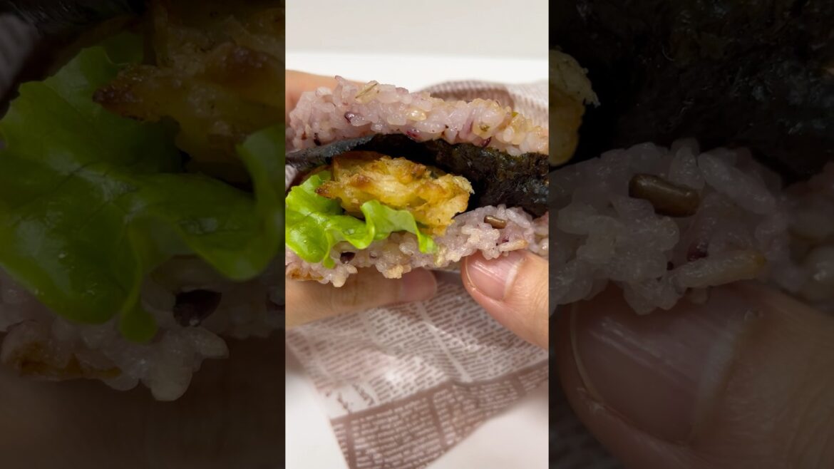 Tempura Rice Burger #shorts