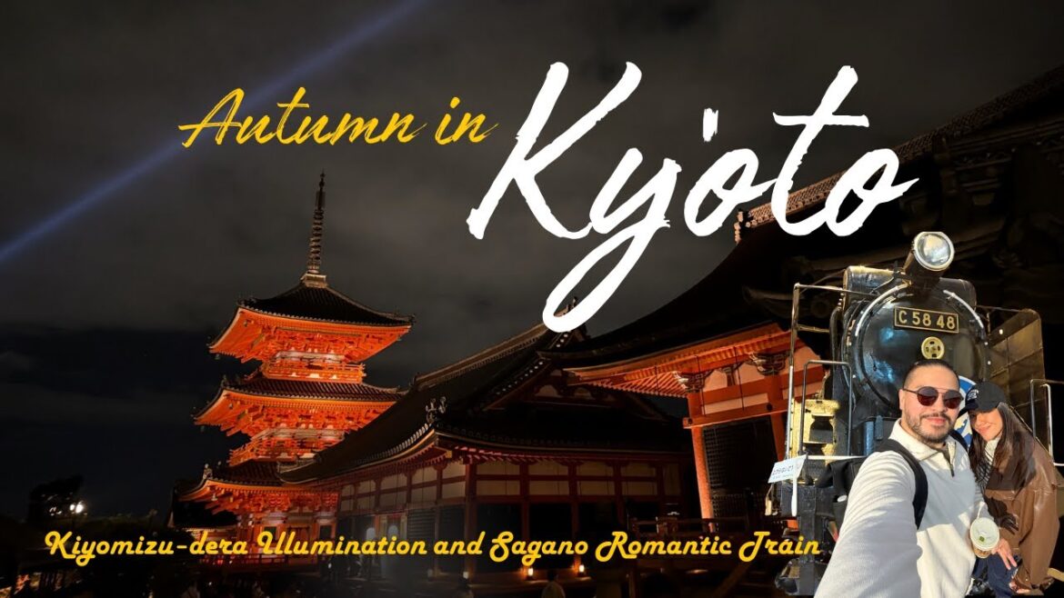 Autumn in Kyoto: Illumination in Kiyomizu-dera, Sagano-Arashiyama Romantic Train, %Arabica coffee