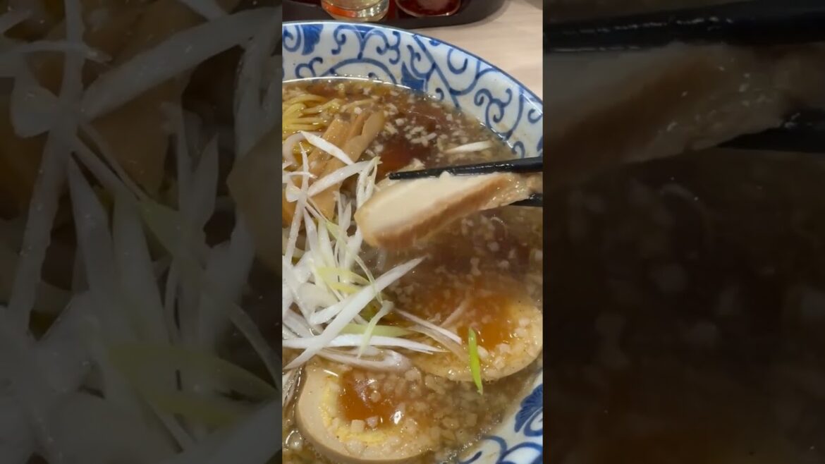 Pork Back Fat Ramen from Hakodate #japan #japanesefood #shorts