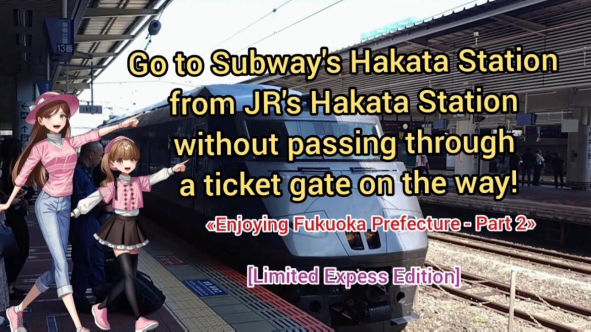 Go to Subway's Hakata from JR's Hakata Station without passing through a ticket gate on the way! 1