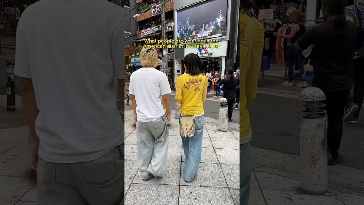 What people are wearing in the American district In Osaka Japan 🇯🇵 #osaka #japan