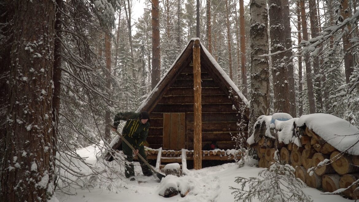 SHELTER FROM SNOWFALL AND FROST IN A COZY LOG CABIN. SURVIVE A NIGHT IN THE WILDERNESS. SHELTER FROM SNOWFALL AND FROST IN A COZY LOG CABIN. SURVIVE A NIGHT IN THE WILDERNESS.