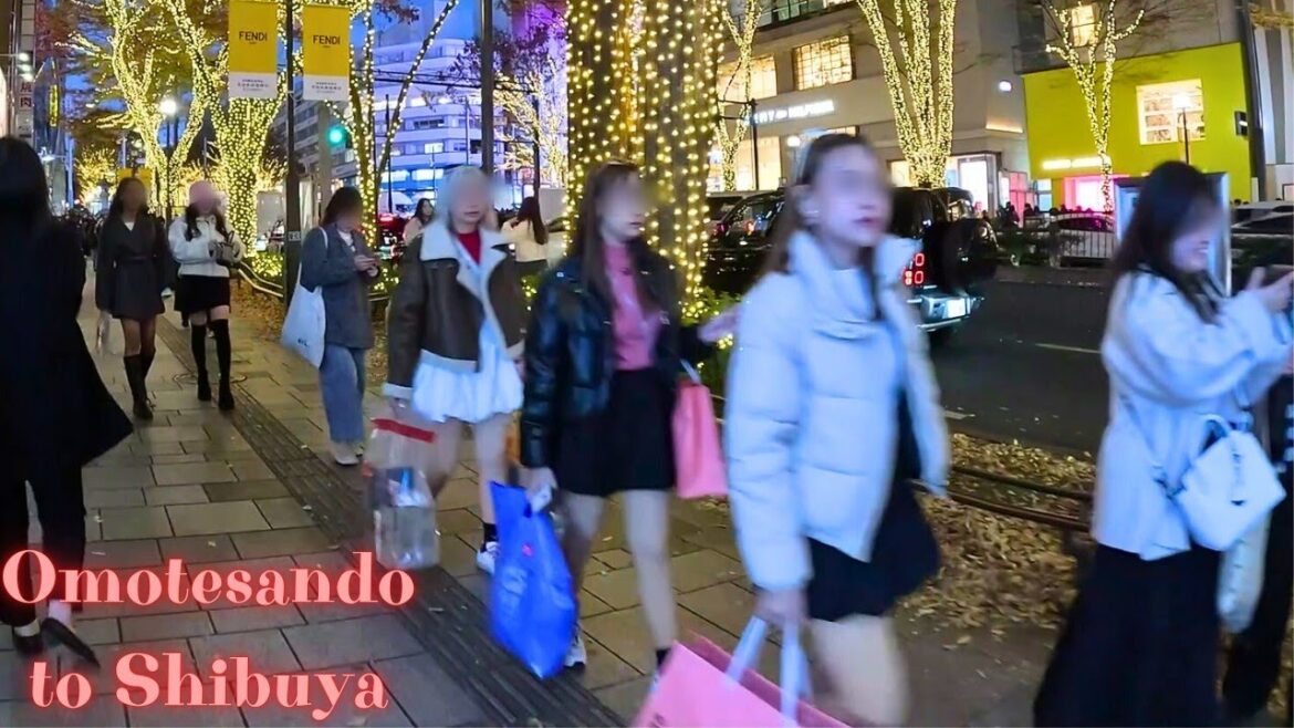 Omotesando to Shibuya Tokyo walking tour. 【4K】12.2024-20