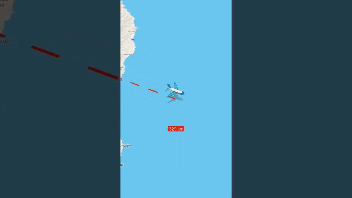 Animated flight path from Incheon to Kansai 🌍✈️ #ICNKIX