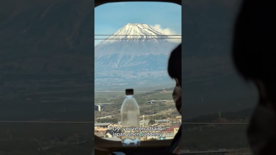Japan is effortlessly beautiful 😍 #japan #japantravel #japantrip #mtfuji #fujisan #shinkansen