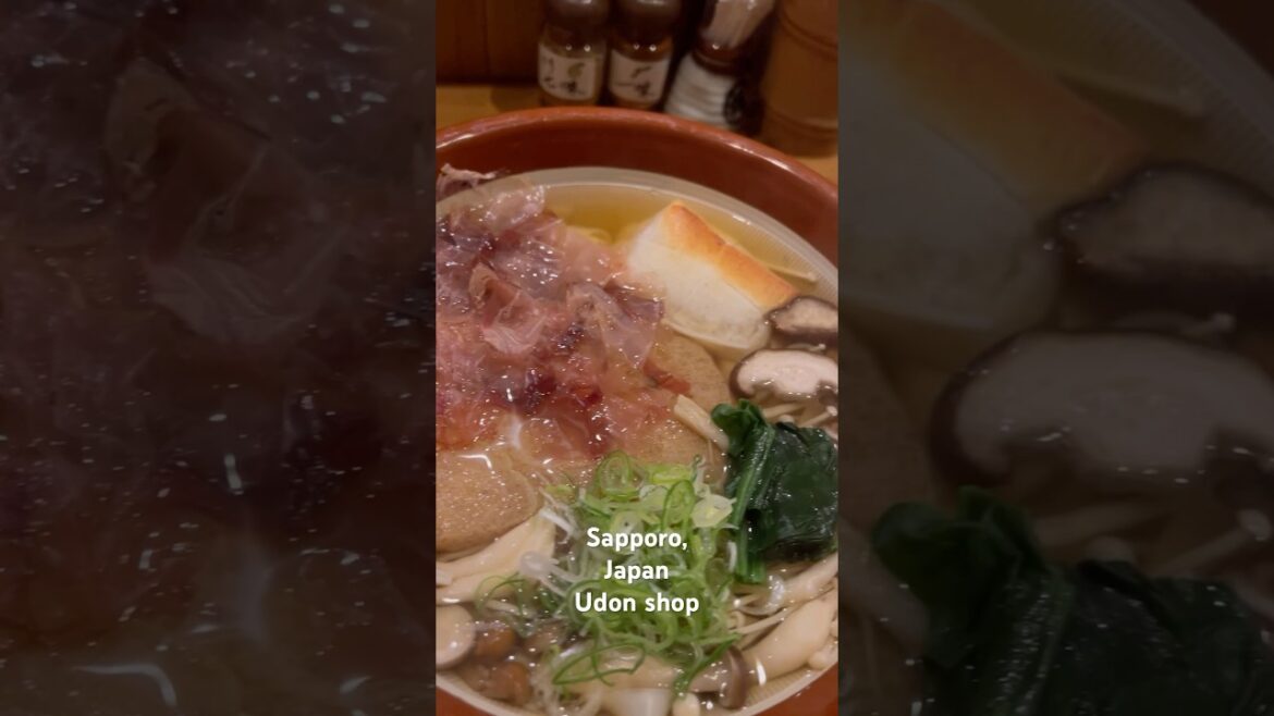Sapporo, Japan – udon shop – October 27, 2024 Sapporo, Japan - udon shop - October 27, 2024