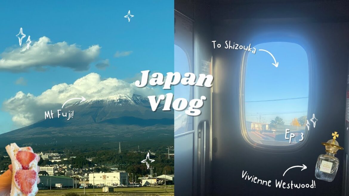 Day 3: Thrift Shopping in Japan 🚄 | Bullet Train, Mt. Fuji Views & Strawberry