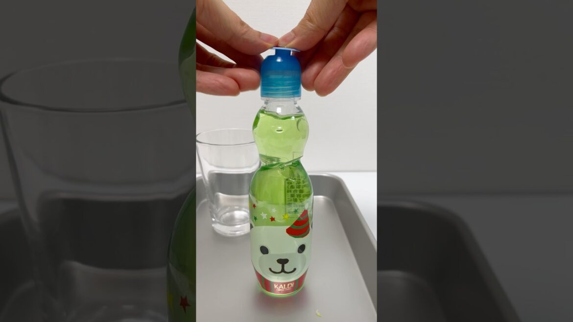 Christmas Polar Bear Ramune Soda #shorts