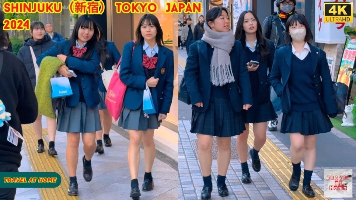 4k hdr japan travel 2024 | Walk in Shinjuku（新宿）Tokyo Japan |  Relaxing Natural City ambience