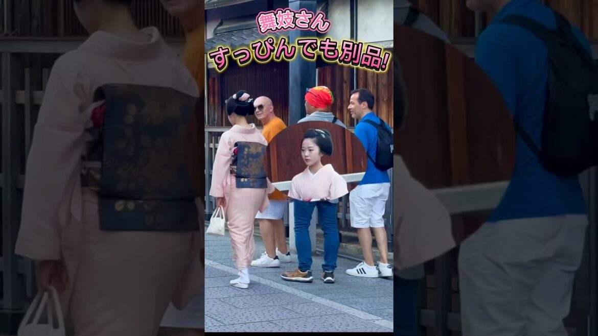 すっぴんでも別品な舞妓さん！京都祇園。Maiko look classy even without makeup! Gion, Kyoto.