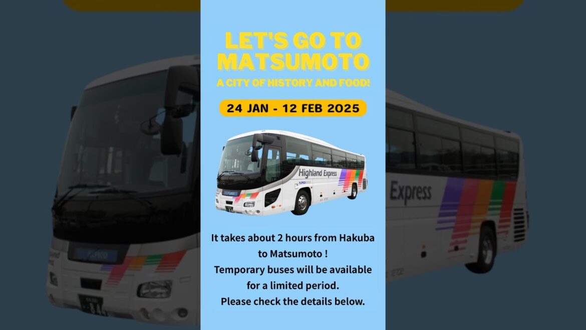 【HAKUBA - MATSUMOTO】Convenient and affordable bus information! #japantrip