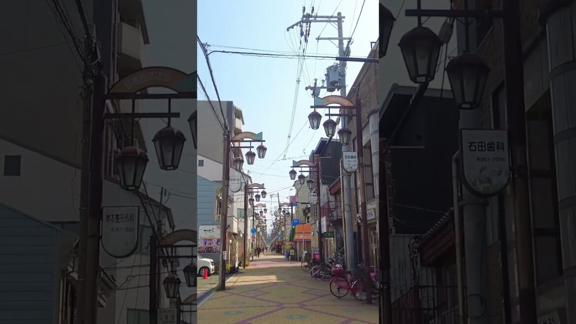 [Osaka walk] Walking through the back alleys of Midoribashi - 3 #shorts
