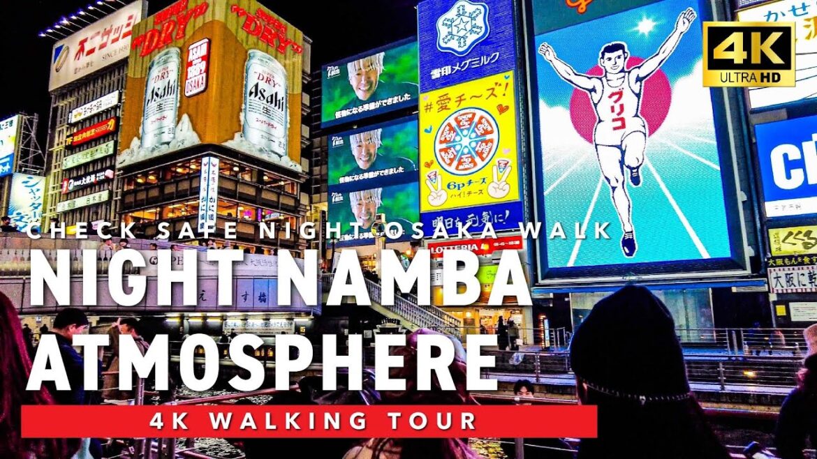 [🇯🇵Stay in Namba Area💖] Night Namba Area Walk for Traveler 4K 60fps ASMR