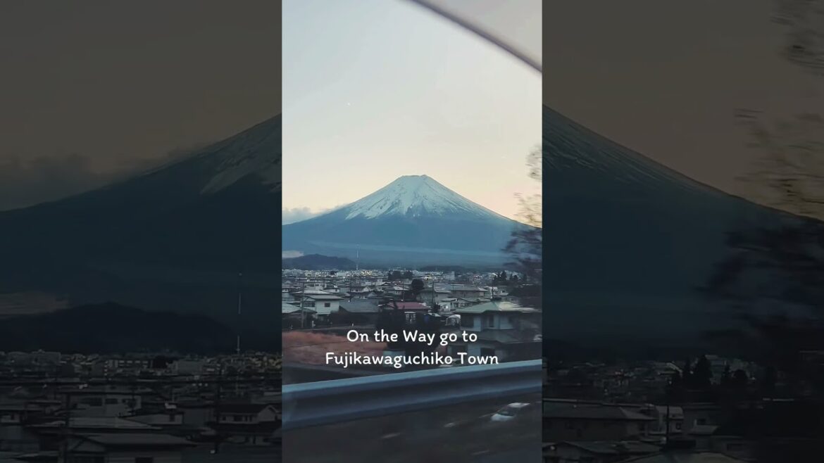 On the way go to Fujikawaguchiko town