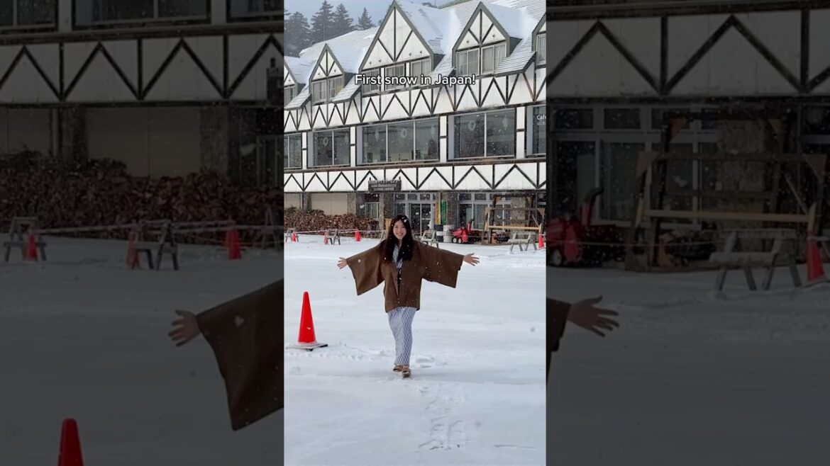 First Time Experiencing Snow In Japan #japan