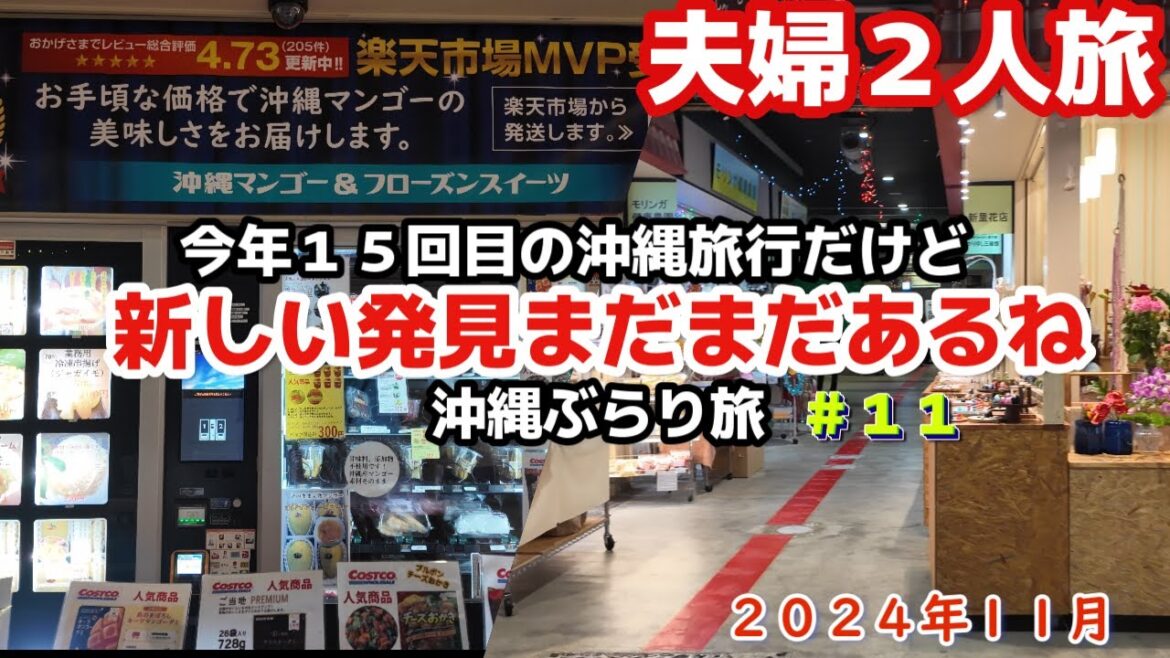 沖縄ぶらりお買い物旅🚙沖縄県今年15回目の沖縄旅行|のうれんプラザ|アグリハウスこちんだ|2024年11月3泊4日アラフィフ夫婦沖縄旅行vlog 沖縄ぶらりお買い物旅🚙沖縄県今年15回目の沖縄旅行|のうれんプラザ|アグリハウスこちんだ|2024年11月3泊4日アラフィフ夫婦沖縄旅行vlog