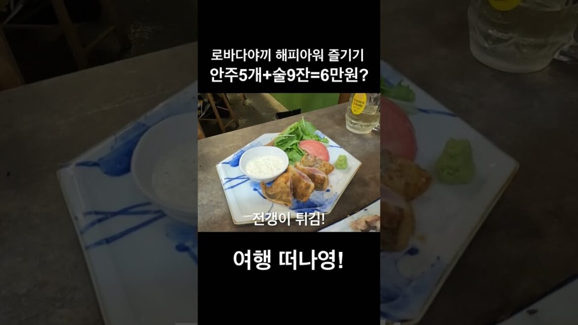 [TRAVEL] 안주5개+술9잔=6만원!?