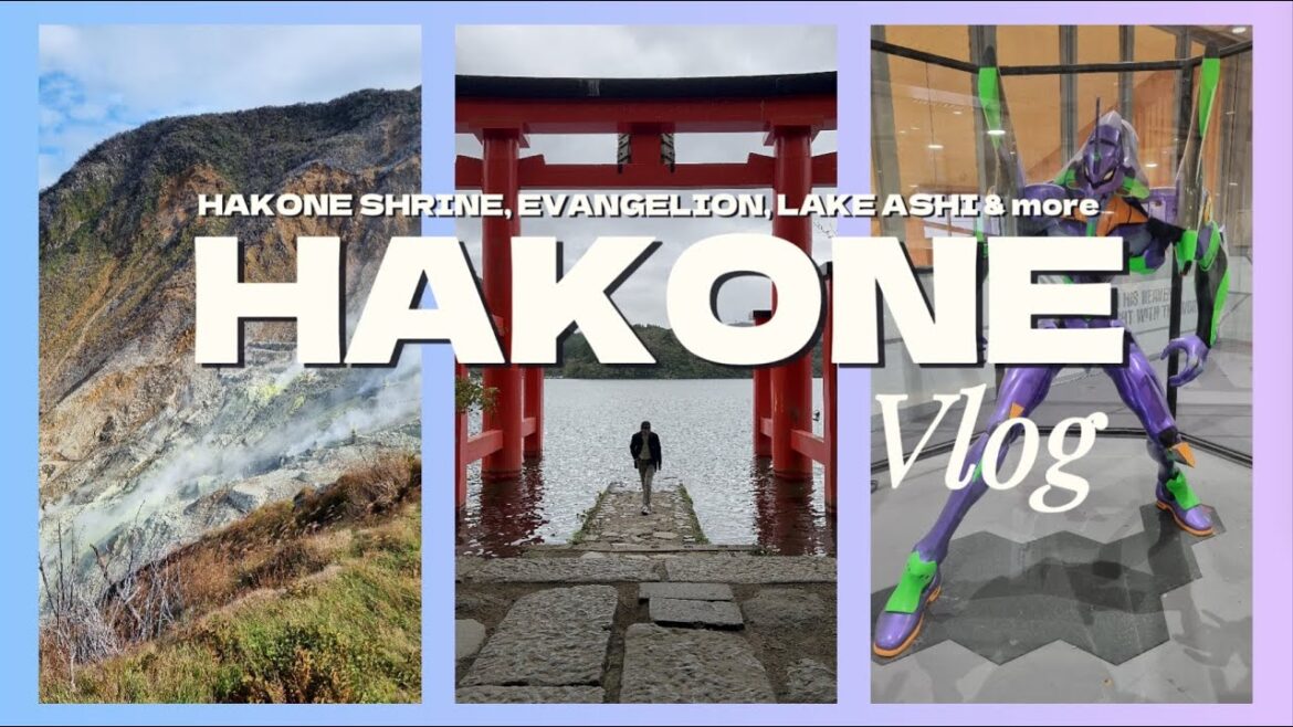 A Day in Hakone (Japan 2024 Vlog) - Lake Ashi, Hakone Shrine, Evangelion sites & more