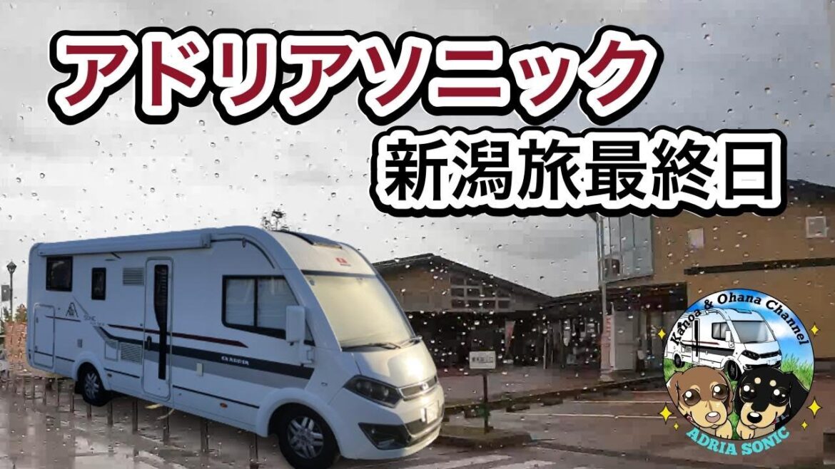 キャンピングカー車中泊。新潟旅の締めは燕三条地場産センターとパティオ新潟。今年初の雪道走行。