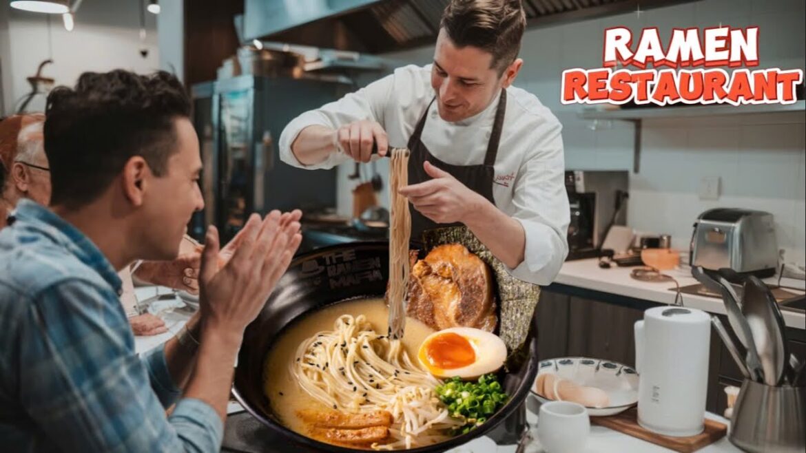Ramen Restaurant has Personal Chef serving | Japanese Street Food