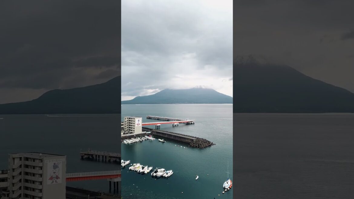 #sakurajima in the winter