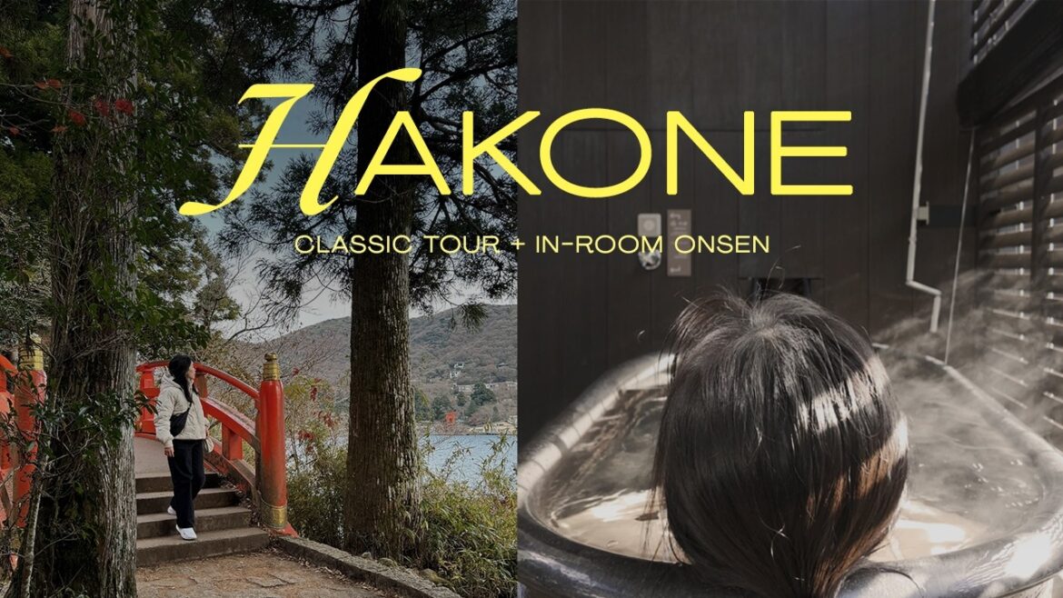 tokyo to hakone japan travel vlog 2024 | 2 days hakone freepass, private in-room onsen