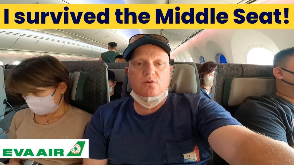 Eva Air | Exit Row Economy Class | KIX-TPE Amazing close up 787 - 10 Dreamliner