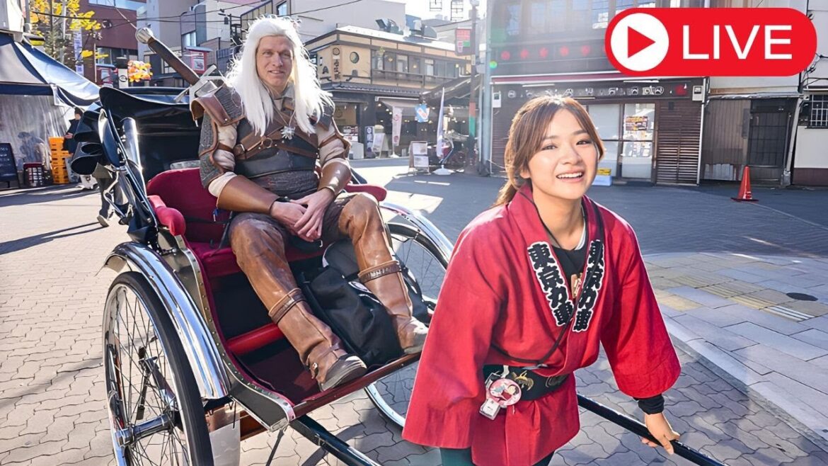 Cute Japanese Girl Carries The Witcher Through Tokyo Cute Japanese Girl Carries The Witcher Through Tokyo