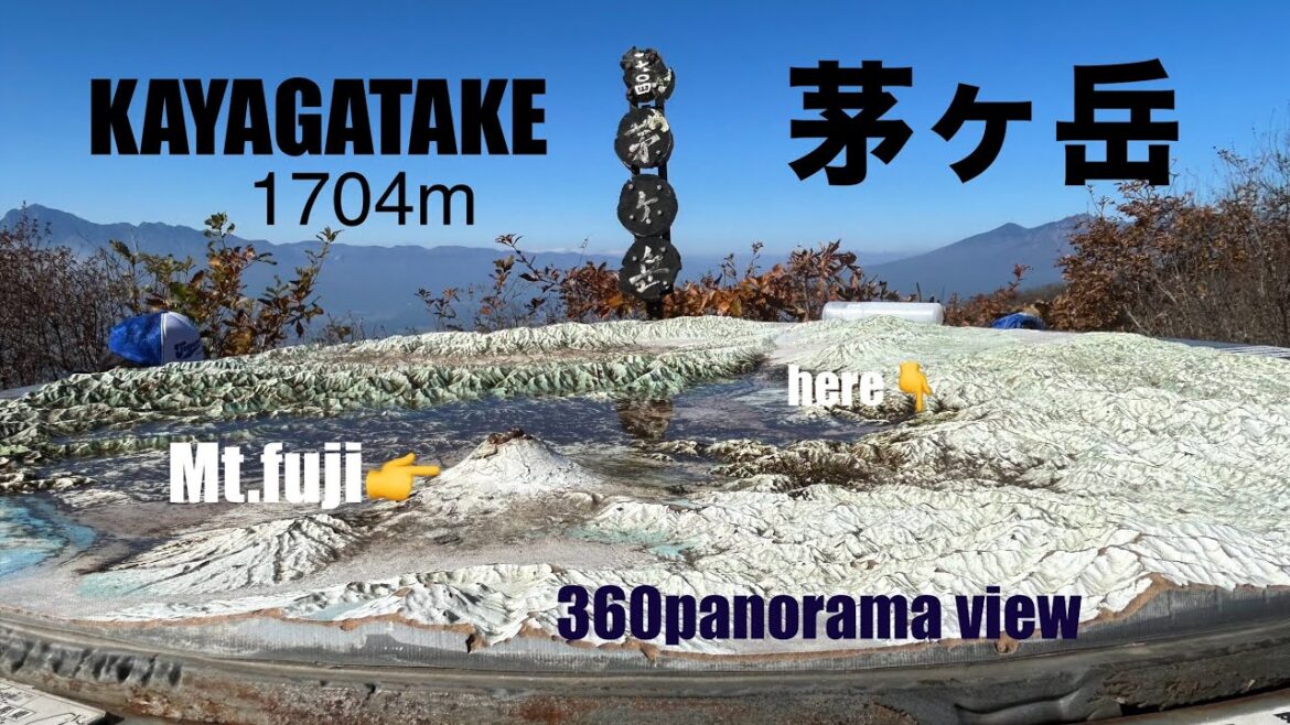 (Japan hike)Autum view of mt.KAYAGATAKE/mt.fuji view with out snow in autumn /japan alps view