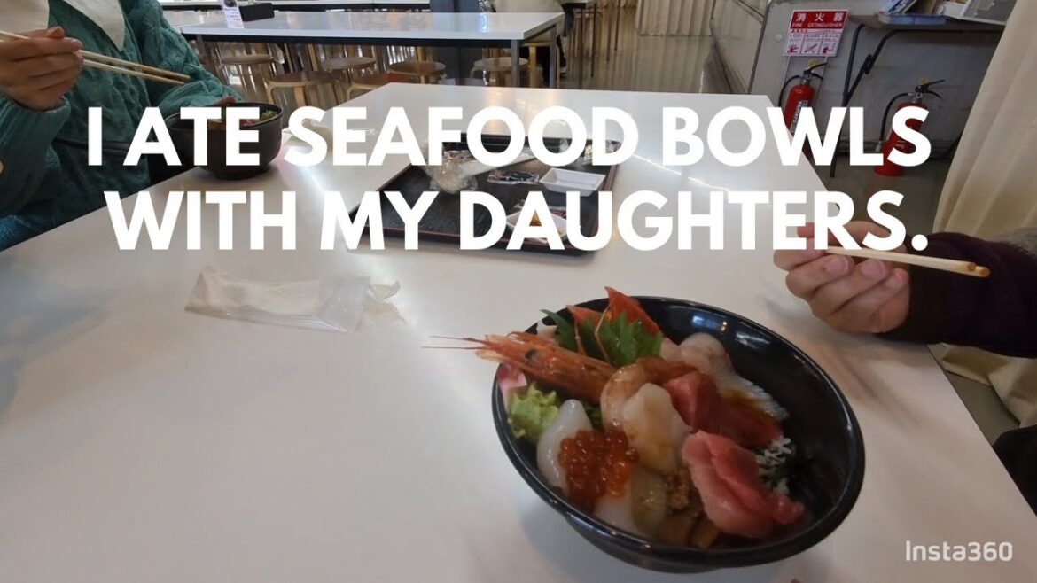 insta360】Eat a seafood bowl at Matsushima Fish Market