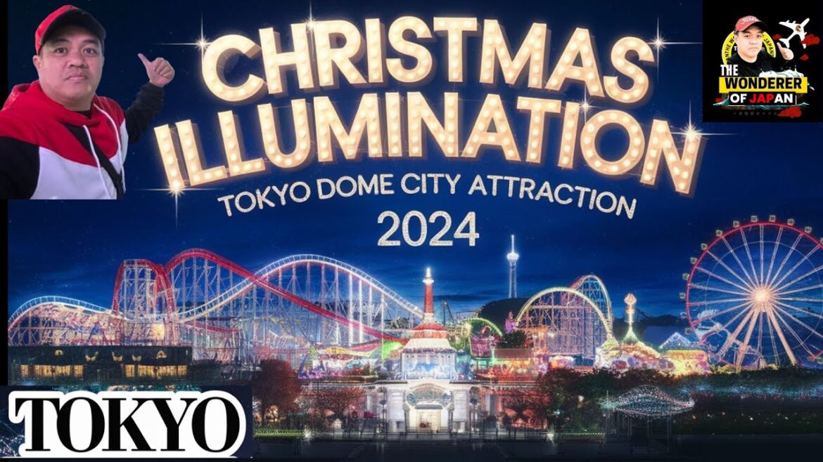 "TOKYO DOME CITY'S Magical 2024 Christmas Spectacle!  Lights, Rides & Festivities! Must Visit 🎢🎅 🎄✨"