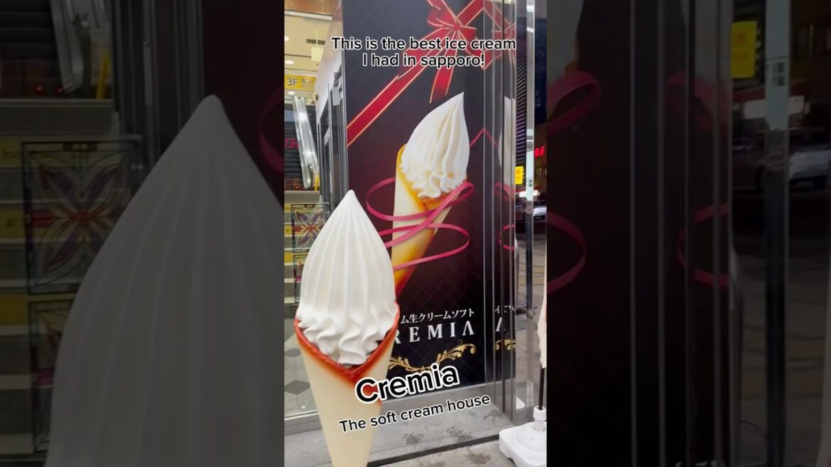 Best ice cream I had in Sapporo #icecream #sapporo #shorts #japan