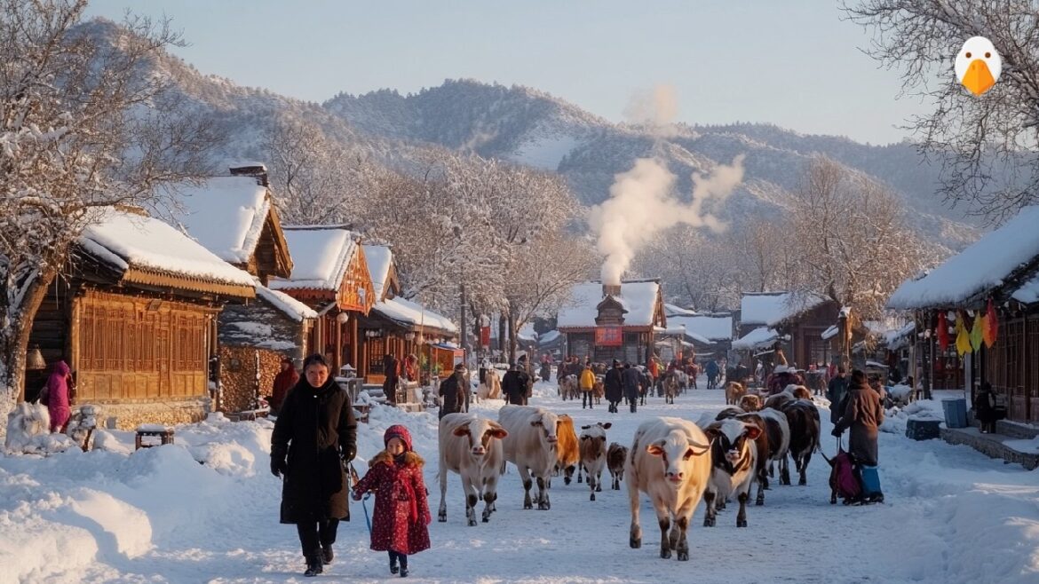 Mohe, China🇨🇳 The Northernmost Magical Snow Wonderland at -30°C (4K UHD)