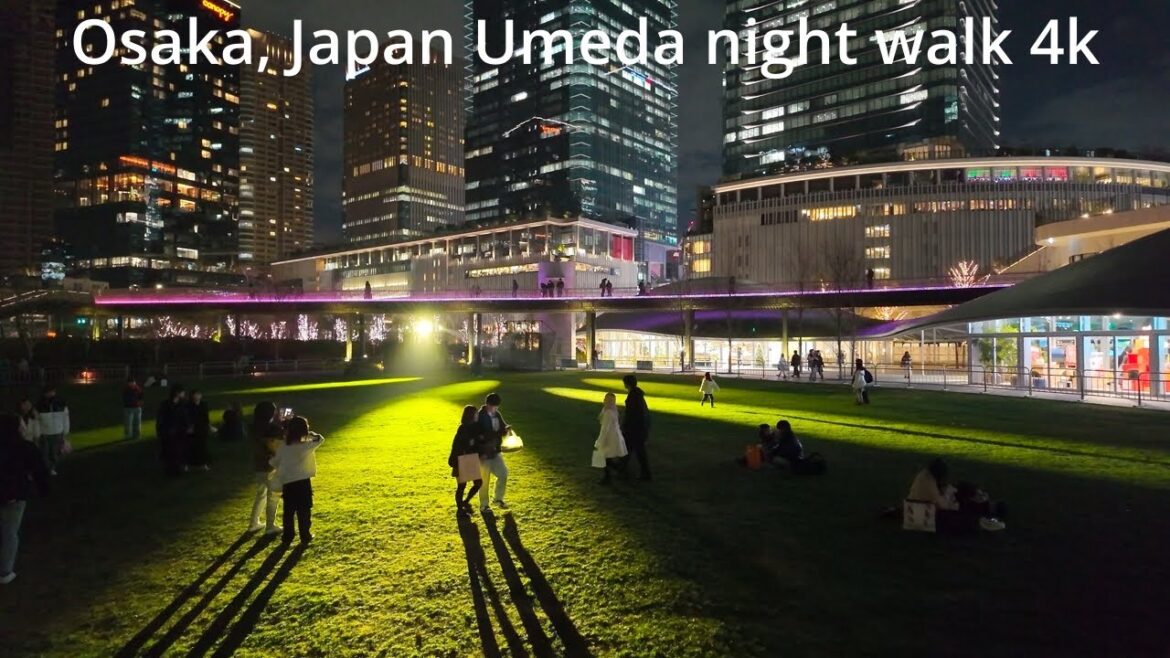 【4K】Night Walk in  Osaka Umeda (大阪散歩)