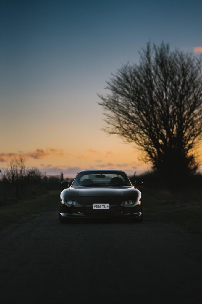 My FD RX7 at sunset